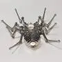 HMANE 3D Metal Puzzle Model Kit, Spider Mechanical Stainless Steel Puzzle Clock Crafts Toys Ornaments Model