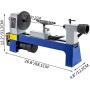 Mophorn Wood Lathe 8” x 12”,Benchtop Wood Lathe Variable Speed 500-3200RPM,Mini Wood Lathe for Wood Processing