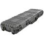 Eylar 44 Inch Protective Roller Tactical Rifle Hard Case with Foam, Mil-Spec Waterproof & Crushproof, Two Rifles Or Multiple Guns, Pressure Valve with Lockable Fittings Gray
