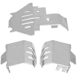 5 Pcs RC Car Chassis Armor, Quality Metal Chassis Armor Anti-Slip Plate for Traxxas TRX-4 82056-4 RC Accessory Parts