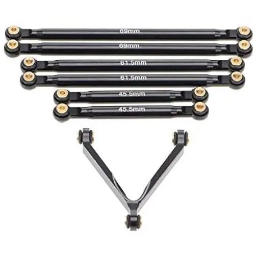 SLING for Axial SCX24 90081 1/24 RC Crawler Car Upgrade Parts Metal Link Rod Tie Rod Suspension Set AX31613 Accessories