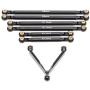 Facibom for Axial SCX24 90081 1/24 RC Crawler Car Upgrade Parts Metal Link Rod Tie Rod Suspension Set AX31613 Accessories