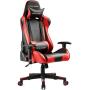 Gtracing Gaming Chair Racing Office Computer Ergonomic Video Game Chair Backrest and Seat Height Adjustable Swivel Recliner with Headrest and Lumbar Pillow Esports Chair (Red)