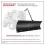 Arnold 19A30017OEM 46-Inch Snow Blade Attachment, 46 Inch, Black Arnold 19A30017OEM 46-Inch Snow Blade Attachment, 46 Inch, Black