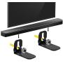 Wall Mount Bracket for JBL Bar 5.1 / Bar 3.1 / Bar 2.1 / Bar Studio Soundbar, 2 Pieces Black Sound Bar Brackets Holder + Screws + Metal Holder Screws
