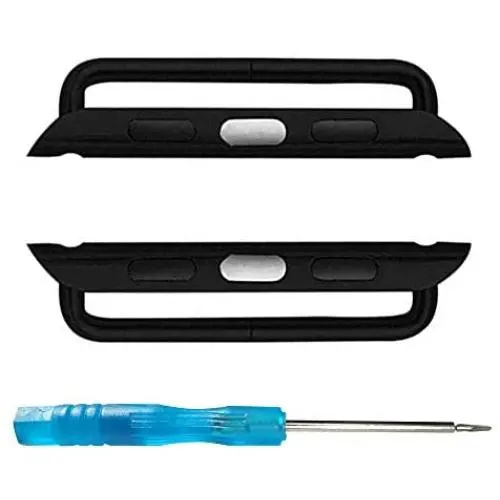 SINGEAR Metal Adapter for Apple Watch Wristbands,Stainless Steel Strap Connector Lug Compatible with iWatch Bands【38/40mm 1 Pack Black】 SINGEAR Metal Adapter for Apple Watch Wristbands,Stainless Steel Strap Connector Lug Compatible with iWatch Bands【38/40mm 1 Pack Black】