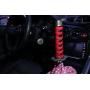 Kei Project Katana Samurai Sword Shift Knob Shifter Katana VIP Metal Weighted with Adapters Fits Most Cars (Black/White)