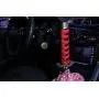 Kei Project Katana Samurai Sword Shift Knob Shifter Katana VIP Metal Weighted with Adapters Fits Most Cars (Black/White)