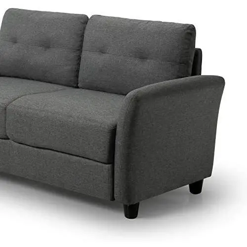 ZINUS Ricardo Loveseat Sofa / Tufted Cushions / Easy, Tool-Free Assembly, Dark Grey ZINUS Ricardo Loveseat Sofa / Tufted Cushions / Easy, Tool-Free Assembly, Dark Grey