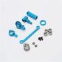 Gravo for WLtoys 1:14 144001 RC Car Full Upgrade Spare Parts Metal C Seat Steering Cup Swing Arm Central Drive Shaft,Blue