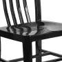 Flash Furniture Commercial Grade Black Metal Indoor-Outdoor Chair Flash Furniture Commercial Grade Black Metal Indoor-Outdoor Chair