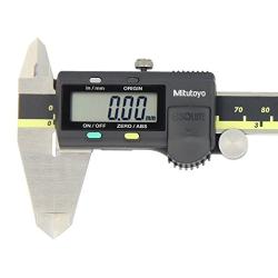 Mitutoyo 500-196-30 Advanced Onsite Sensor (AOS) Absolute Scale Digital Caliper, 0 to 6''/0 to 150mm Measuring Range, 0.0005''/0.01mm Resolution, LCD