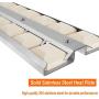 MixRBBQ Grill Briquette Tray & Briquettes Set for Viking Grill, Stainless Steel Heat Plate and Ceramic Briquettes (18-1/8'' L X 5-7/16'' W)