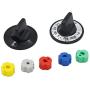 Electric Range Burner Knob Kit KN002 RKE Universal Electric Range Oven Knob Handle Kit Compatible with Whirlpool Gas Stove by AMI PARTS - Replace TJKN002&RK103.