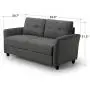 ZINUS Ricardo Loveseat Sofa / Tufted Cushions / Easy, Tool-Free Assembly, Dark Grey ZINUS Ricardo Loveseat Sofa / Tufted Cushions / Easy, Tool-Free Assembly, Dark Grey
