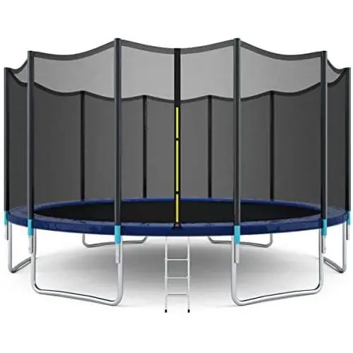 Giantex 8FT 10Ft 12Ft 14Ft 15Ft 16Ft Trampoline with Safety Enclosure Net, Spring Pad, Ladder, Combo Bounce Jump Trampoline, Outdoor Trampoline for Kids, Adults Giantex 8FT 10Ft 12Ft 14Ft 15Ft 16Ft Trampoline with Safety Enclosure Net, Spring Pad, Ladder, Combo Bounce Jump Trampoline, Outdoor Trampoline for Kids, Adults
