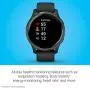 Garmin 010-02173-11 Venu, GPS Smartwatch with Bright Touchscreen Display, Features Music, Body Energy Monitoring, Animated Workouts, Pulse Ox Sensor and More, Black