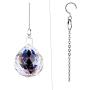MerryNine Clear TOP K9 Crystal Prism Ball Pendant kit Suncatcher Rainbow Pendants Maker, Hanging Crystals Prisms with Beautiful Chain