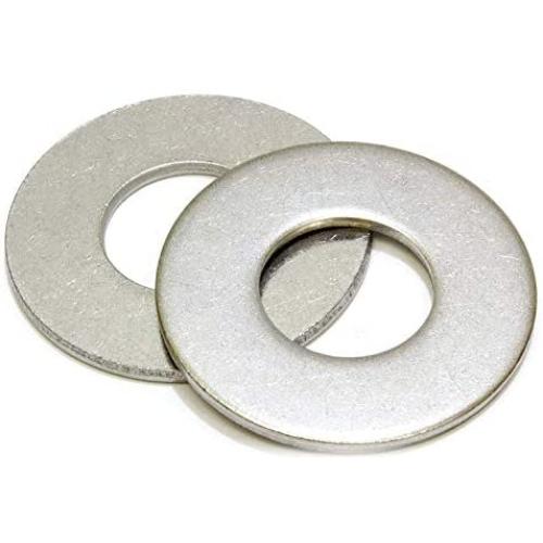 1/4'' Stainless Flat Washer, 5/8'' Outside Diameter (100 Pack)- Choose Size, by Bolt Dropper, 18-8 (304) Stainless Steel