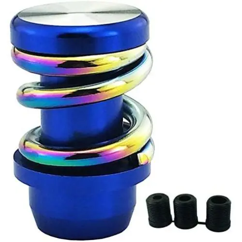 Manual Automatic Transmission Most Car Shifter Knob Aluminium Alloy Knobs Shift Gear Stick Head Large Red Spring Parts Removable (Blue Colorful) Manual Automatic Transmission Most Car Shifter Knob Aluminium Alloy Knobs Shift Gear Stick Head Large Red Spring Parts Removable (Blue Colorful)