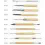 WOWENWO 31 Pieces Carving Tool Set,22 Pieces Wooden Pottery Sculpting Tools,5 Pieces Ceramic Clay Indentation Tool,4 Pieces Double-Ended Metal Ball Tools with Roll Up Pouch Case WOWENWO 31 Pieces Carving Tool Set,22 Pieces Wooden Pottery Sculpting Tools,5 Pieces Ceramic Clay Indentation Tool,4 Pieces Double-Ended Metal Ball Tools with Roll Up Pouch Case