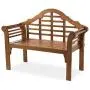 Plow & Hearth 62A79-NT Lutyens Eucalyptus Wood Garden Bench, Natural