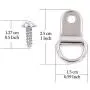 Rustark 110Pcs Silver Metal D Ring Picture Hangers Frame Hanging Hangers Single Hole with Screws for Picture Painting Frame Cross-Stitch Rustark 110Pcs Silver Metal D Ring Picture Hangers Frame Hanging Hangers Single Hole with Screws for Picture Painting Frame Cross-Stitch