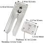 Logentic Sectional Sofa Connectors, 2 Pack Metal Snap Couch Connectors with Mounting Screws