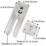 Logentic Sectional Sofa Connectors, 2 Pack Metal Snap Couch Connectors with Mounting Screws