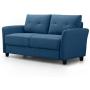 ZINUS Ricardo Loveseat Sofa / Tufted Cushions / Easy, Tool-Free Assembly, Lyon Blue