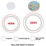 Button Maker Machine 58MM with 500 PCS Button Parts and Circle Cutter Rotate Badge Maker Pins Punch Press Machine for DIY Badges