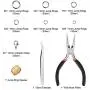 Paxcoo 1500Pcs Silver Jump Rings with Lobster Clasps and Jewelry Pliers for Jewelry Making Supplies Findings and Necklace Repair Paxcoo 1500Pcs Silver Jump Rings with Lobster Clasps and Jewelry Pliers for Jewelry Making Supplies Findings and Necklace Repair