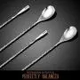 Hiware LZS13B 12 Inches Stainless Steel Mixing Spoon, Spiral Pattern Bar Cocktail Shaker Spoon Hiware LZS13B 12 Inches Stainless Steel Mixing Spoon, Spiral Pattern Bar Cocktail Shaker Spoon