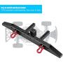 Dilwe RC Car Rear Bumper, Anti-Collision Aluminium Rear Bumper for Traxxax TRX-4 RC Crawler Cars Accessory Parts(Black)