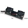 JMT M.2 NVME NGFF Heatsink SSD Cooler with 20mm Powerful Cooling Fan for Desktop PCIE M.2 2280 22110SSD with Thermal Pad (Black for 2280)