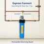 Express Water Whole House Water Filter – Home Water Filtration System – Sediment Filter – includes Pressure Gauge, Easy Release, and 1” Inch Connections Express Water Whole House Water Filter – Home Water Filtration System – Sediment Filter – includes Pressure Gauge, Easy Release, and 1” Inch Connections