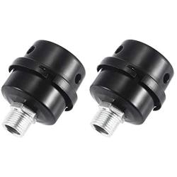 Anndason 2 PCS 1/2''PT 20mm Air Compressor Silencer Filter Metal Air Compressor Intake Filter Noise Muffler Silencer