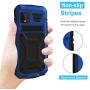Simicoo Googel Pixel 4 XL Metal Bumper Rugged Silicone Case Hybrid Military Heavy Duty case with Built-in Screen Protector Shockproof Armor Defender Tough Cover for Googel Pixel 4 XL (Blue, Pixel 4XL)
