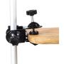 Selens 2 Pieces Heavy Duty Metal Dual Double U Clip C Clamp Type Bracket Mount for Photo Studio Boom Arm Light Stand