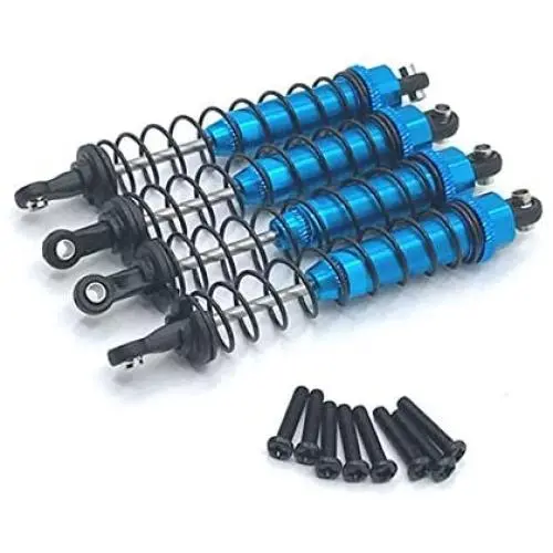Facibom Metal Oil Filled Front & Rear Shock Absorber Damper for Wltoys 12402-A A323 12409 1/12 RC Car Upgrade Parts,Blue Facibom Metal Oil Filled Front & Rear Shock Absorber Damper for Wltoys 12402-A A323 12409 1/12 RC Car Upgrade Parts,Blue