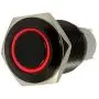 ESUPPORT 22mm 12V 5A Car Red LED Light Angel Eye Metal Push Button Switch ON OFF Socket Plug Latching Black Shell ESUPPORT 22mm 12V 5A Car Red LED Light Angel Eye Metal Push Button Switch ON OFF Socket Plug Latching Black Shell