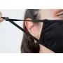 Simlu Fabric Face Mask Reusable with Adjustable Elastic, 2 Layer,Cotton, Breathable, Nose Wire Black Cloth face Mask Washable Simlu Fabric Face Mask Reusable with Adjustable Elastic, 2 Layer,Cotton, Breathable, Nose Wire Black Cloth face Mask Washable