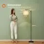 Addlon Floor Lamp for Living Room with Lamp Shade and 9W LED Bulb Modern Standing Lamp Floor Lamps for Bedrooms Black Addlon Floor Lamp for Living Room with Lamp Shade and 9W LED Bulb Modern Standing Lamp Floor Lamps for Bedrooms Black