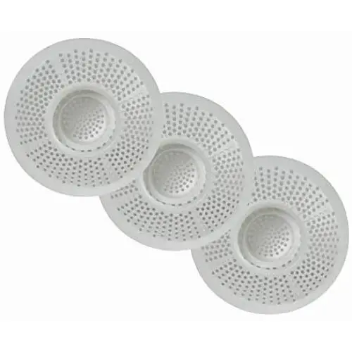 Evriholder HS3-AMZ Hairstopper 3 Pack Drain Protector, 3 PK, White, 3 Count Evriholder HS3-AMZ Hairstopper 3 Pack Drain Protector, 3 PK, White, 3 Count