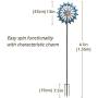 SteadyDoggie Wind Spinner Emerald 61in Single Blade Easy Spinning Kinetic Wind Spinner for Outside – Vertical Metal Sculpture Stake Construction for Outdoor Yard Lawn & Garden