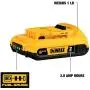 DEWALT 20V MAX Battery, Compact 2.0Ah Double Pack (DCB203-2), Yellow DEWALT 20V MAX Battery, Compact 2.0Ah Double Pack (DCB203-2), Yellow