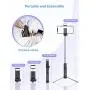 Selfie Stick, Mpow Selfie Stick Tripod, Lightweight Extendable Phone Tripod with 3 Level Fill Light and Wireless Remote, Compatible with iPhone 12 12 PRO 11 11 PRO XS Max XS Android Smartphone Camera