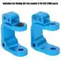 RC Aluminum Alloy Hub Knuckle Arm Spare Parts Fit for 1-10 ECX 2 Wheel Drive RC Car Accessory (Blue ECX334001B) RC Aluminum Alloy Hub Knuckle Arm Spare Parts Fit for 1-10 ECX 2 Wheel Drive RC Car Accessory (Blue ECX334001B)