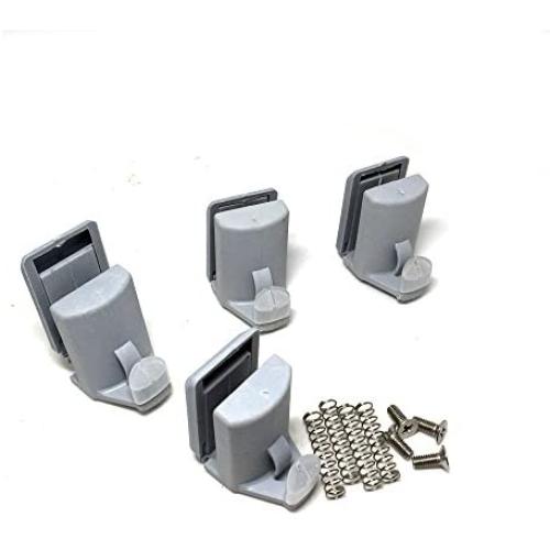 4 X SHOWER DOOR HOOKS Guides/ Rollers/ Wheels/ Runners CY-100 (4PCS)