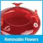 Natures Way Bird Products MHF4 Garden Top Fill Hummingbird Feeder, 16 oz Capacity, Red